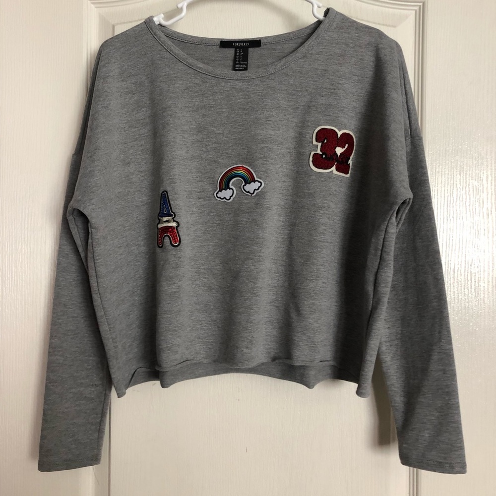 Long sleeve crop top